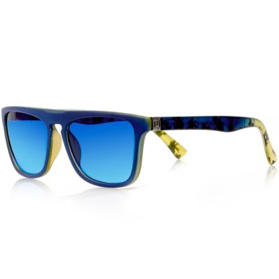 Boys blue ombre retro sunglasses